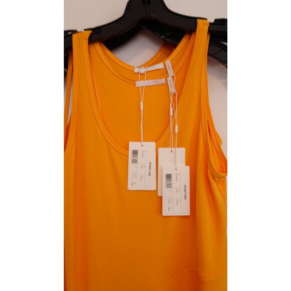 Helmut Lang Women's Asymmetric Tank TOP Apricot NWT 265 Sz XS IRRG - Picture 7 of 15